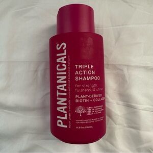 Plantanicals Triple Action Shampoo Biotin + Collagen 11.8 oz New